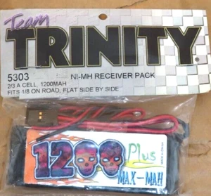 TEAM TRINITY 5303 NI-MH RECEIVER PACK FITS 1/8 ON ROAD FLAT SIDE BY SIDE - Picture 1 of 2