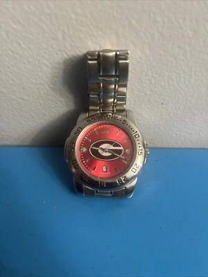 Reloj deportivo Georgia Bulldog de acero anocromo para hombre de Suntime Foto 1 de 2