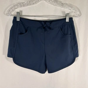 Magellan Shorts Girls Large Blue Pull On Drawstring Zip Pocket Fish Gear - Picture 1 of 7
