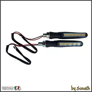 FRECCE INDICATORI DI DIREZIONE A LED UNIVERSALI PER MOTO RESISTENTI PIEGHEVOLI - Foto 1 di 4