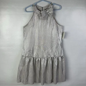 Lilt Girl Metallic Halter Party Dress Size 6 - Picture 1 of 7