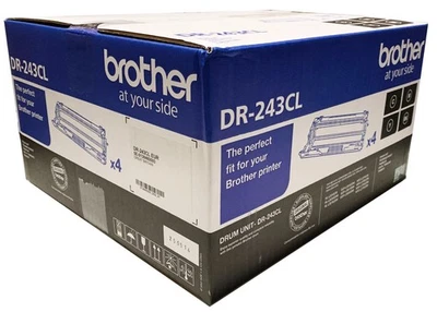 Genuine Brother DR-243CL Printer DRUM Units 4-Pack - Open Box Sealed Cartridges - Image 1 of 4