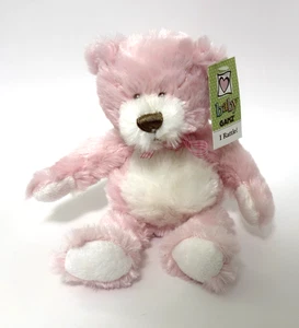 PBOT pink Sundae Bear Plush Baby Safe Teddy Bear Rattle Ganz - Picture 1 of 8