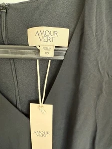 Amour Vert Black Marceau Viscose Maxi dress Size XS Msrp $120 - Picture 1 of 7