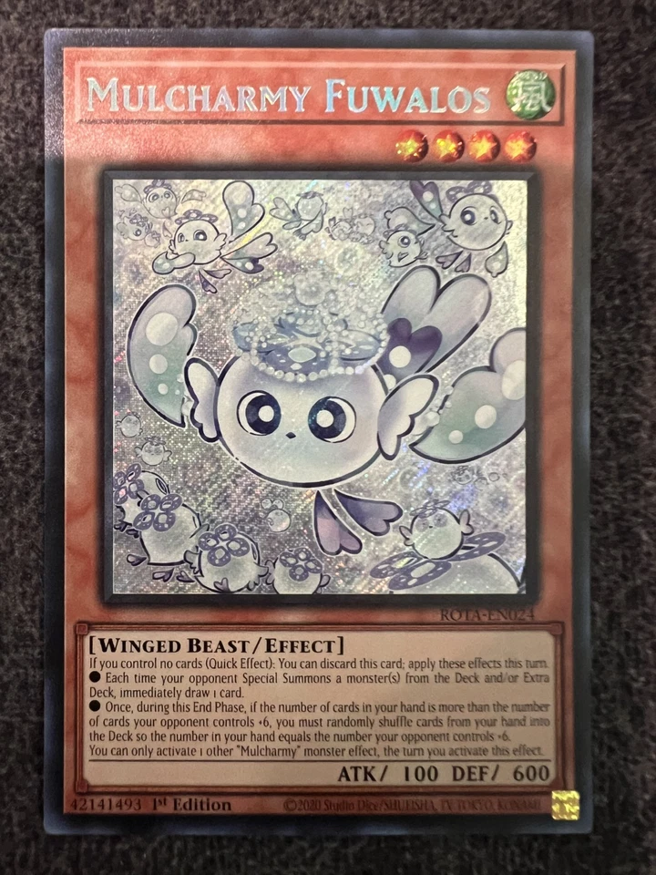 Yugioh Mulcharmy Fuwalos ROTA-EN024 Secret Rare 1st Edition NM - Image 1 of 1