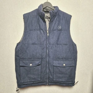Billabong Weste Herren M Puffer Wende Blau Tweed Full Zip Wattiert Utility - Bild 1 von 12