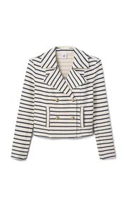 cabi Even Keel Jacket Item 6676 | Navy Stripe Outerwear | size M | Spring 2025 - Picture 1 of 4