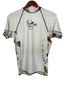 Top de natación floral Ron Jon XL blanco manga corta protector contra erupciones para mujer - Imagen 1 de 7