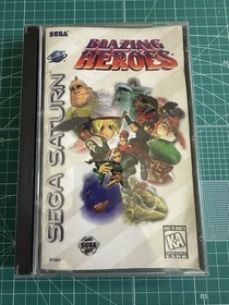 Blazing Heroes Sega Saturn Game Complete In Box 1996 Authentic Working