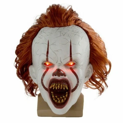 Stephen Kings Es Maske Pennywise Clown Maske Halloween Party Scary Mask Cosplay - Bild 1 von 4