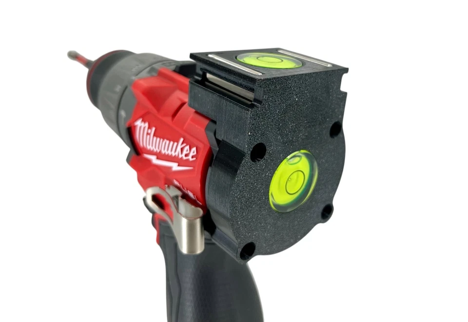 Milwaukee M12 Fuel Drill combo attachment for quick attachment bubble level 3404