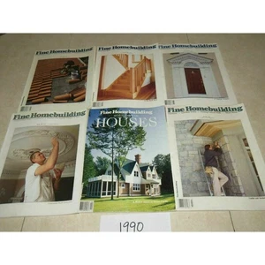 Fine Homebuilding Magazine 1990 Lot of 6 Issues Woodworking, Construction. DIY - Picture 1 of 8