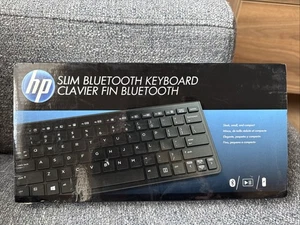 HP Bluetooth Keyboard Slim US SPS-HP Slim BT H4Q44AA#ABA Black Clavier Fin - Picture 1 of 10