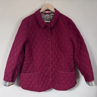 Jaqueta casaco xadrez L.L Bean vintage acolchoada isolada celeiro forrada GG - Imagem 1 de 4