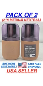 URBAN DECAY ~ FACE BOND WATERPROOF FOUNDATION, 1 FL OZ  #18 MEDIUM DEEP NEUTRAL - Picture 1 of 1