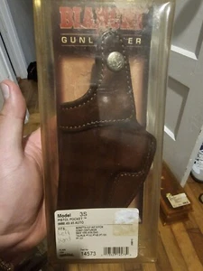Bianchi 14573 3S LH Tan Leather NIB Pistol Pocket Holster 92/92F FULL SIZE- LEFT - Picture 1 of 6