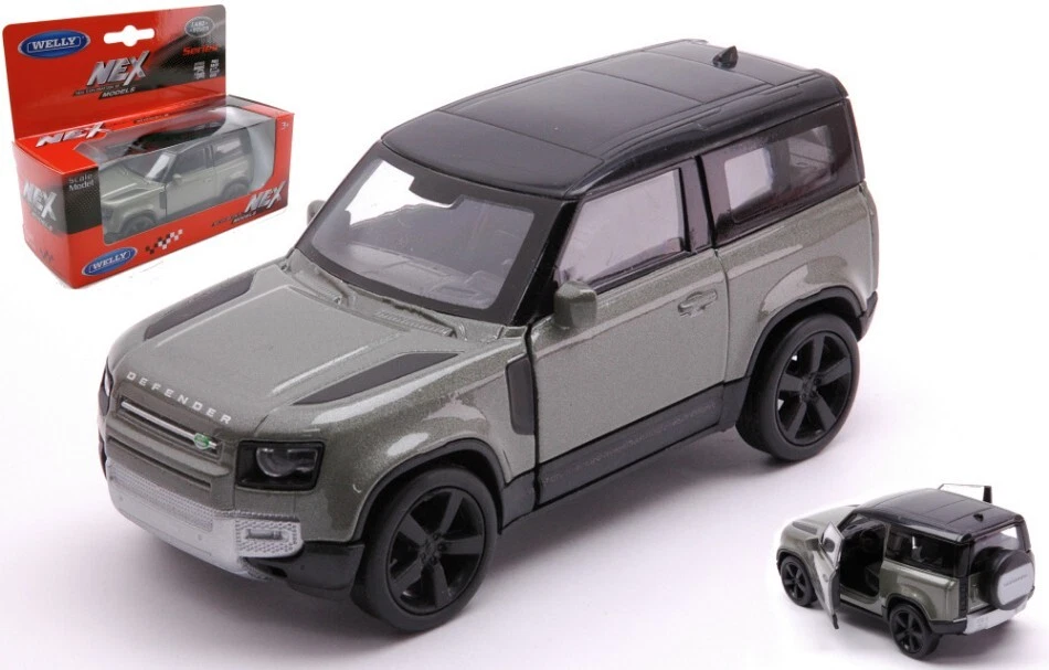 Welly LAND ROVER DEFENDER METALLIC GREEN W/BLACK ROOF cm11 - Immagine 1 di 1