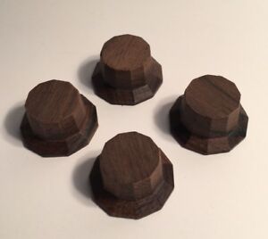 Guilford Brazilian Rosewood 11 Sided Facet Cut Guitar Knobs - Set Of 4 - USA