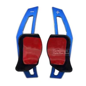 For VW Golf 5 6 MK5 MK6 Tiguan GTI R20 R R36 Blue Aluminum Shift Paddle Shifter - Picture 1 of 4