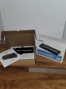 DGODRT HDMI Switch Splitter 2 in 4 Out, 4K@60Hz HDMI Splitter Switch with Remote - Picture 1 of 4