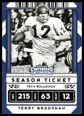 2020 Panini Contenders Draft Picks #94 Terry Bradshaw Louisiana Tech Bulldogs - Image 1 of 2
