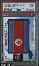 2020 Decision Blue World Leaders Kim Jong Un North Korea Flag Patch 1/5 PSA 9