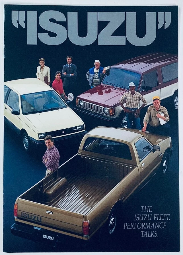 Isuzu 1986 línea completa distribuidor sala de exposición folleto de ventas catálogo Foto 1 de 1