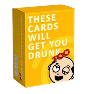 These Cards Will Get You Drunk TOO - Espansione Gioco Adulto Party Drinking SIGILLATO - Foto 1 di 8