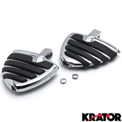 Reposapiés cromados para Honda VTX1300R S T 2003-2009 delanteros y traseros Foto 1 de 3