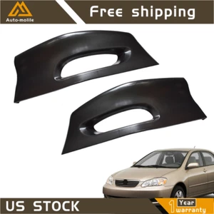 Kit de alerón divisor de labios para parachoques delantero negro de 2 piezas para Toyota Corolla 2005-08 - Imagen 1 de 8