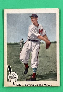 1959 Fleer Ted Williams 1939 - Burning Up The Minors Card #12 desgaste en la esquina - Imagen 1 de 2