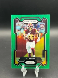 2023 Prizm Football - Green Prizm Rookie - K.J. Henry - 400 - Comandanti - Foto 1 di 2