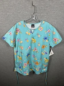 NEW Cherokee Studio Multicolor Floral Scrub Adult Size Medium - Picture 1 of 10