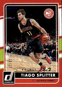 2015 Donruss #7 Tiago Splitter Statline Points