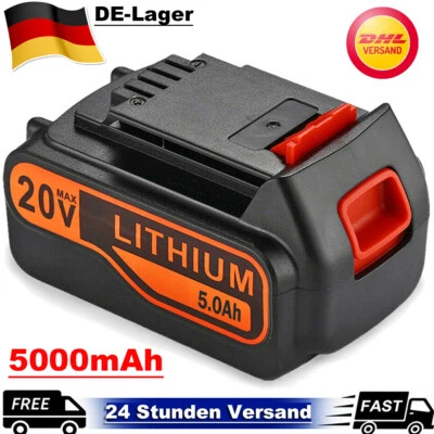 Für BLACK & DECKER Akku 18V 5,0Ah Lithium 20V BL2018 BL1318 BL4018 BL1518 LBXR20