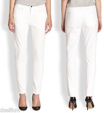 NWT $230 Derek Lam 10 Crosby White Slim Straight Jeans Size 6