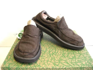 SANUK CHIBA STITCHED MEN LOAFER DARK BROWN US 8 /UK 7 / EU 41 - Picture 1 of 2