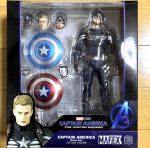 MEDICOM TOY MAFEX No.202 CAPITÁN AMÉRICA Traje Sigiloso Figura El Soldado de Invierno - Imagen 1 de 11