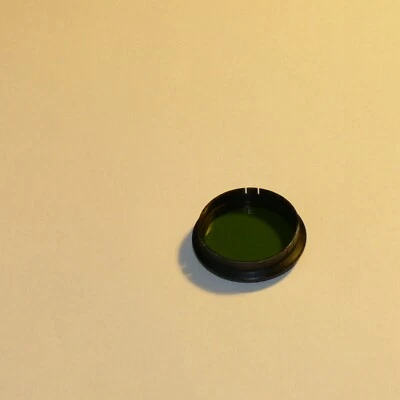34mm Push On GREEN Lens Filter black rim A34 VINTAGE UK - Image 1 of 2