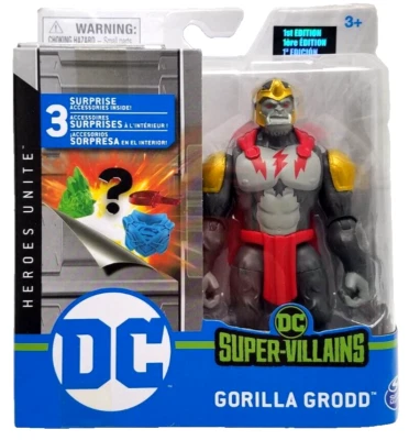 DC Comics GORILLA GROOD 4" Action Figure 2020 (1st Edition) 20126027 - Image 1 of 2