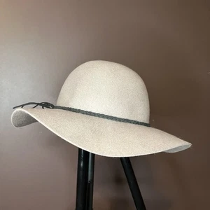 Olive And Pique brown 100% Wool felt Sun Hat braided hat band OS - Picture 1 of 6