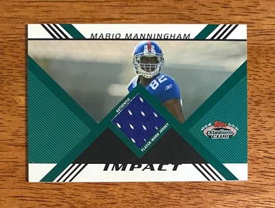 Mario Manningham 2008 Stadium Club Impact Jersey 0999/1349 NY Giants - image 1 of 2
