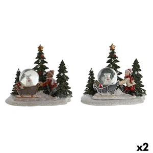 Adorno Navideño DKD Home Decor Resina [16 x 12,5 x 14,5 cm] [2 Unidades] - Imagen 1 de 5