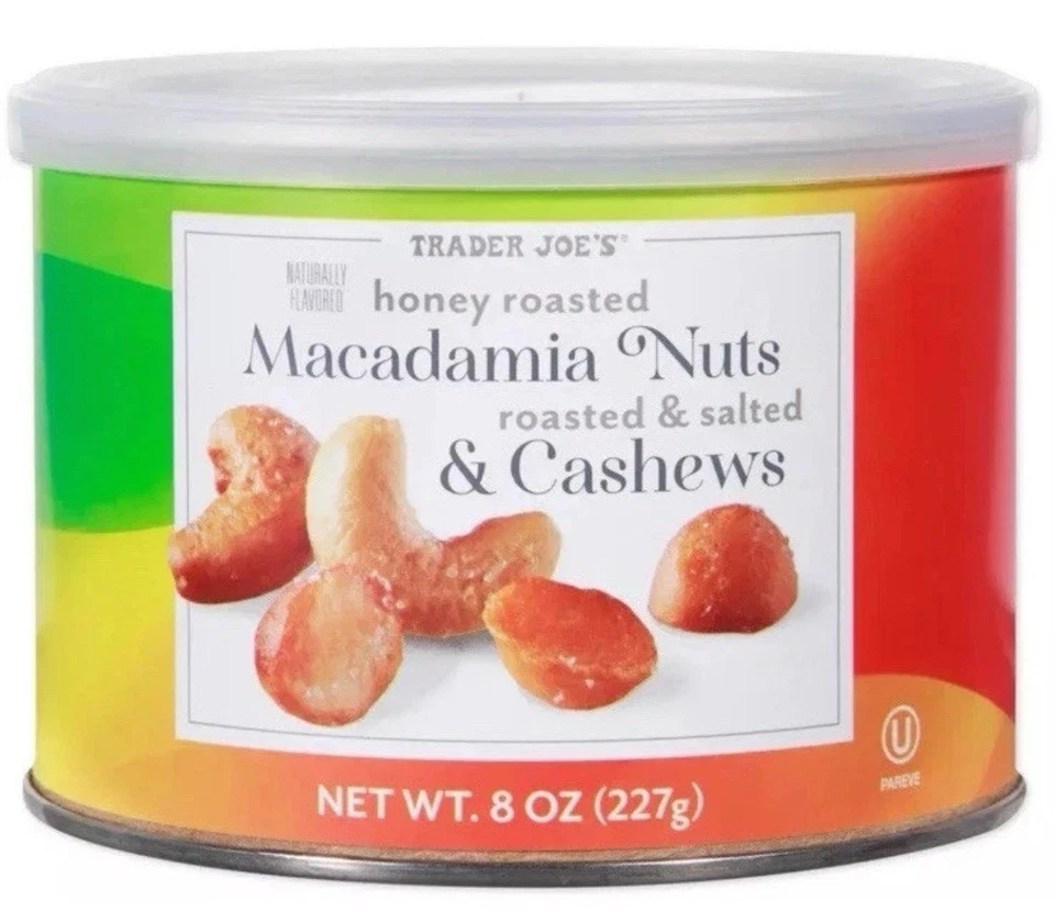 Nueces y anacardos de macadamia tostados con miel Trader Joe’s 8, oz Foto 1 de 1