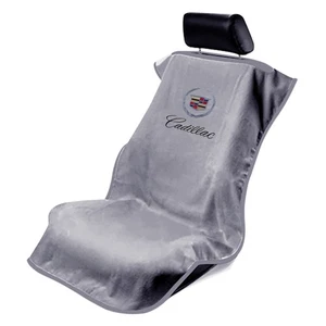Seat Armour Front Car Seat Cover For Old Cadillac - Grey Terry Cloth - Bild 1 von 2