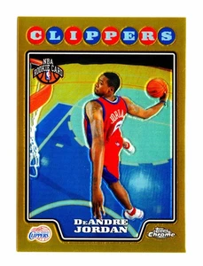 2008-09 Topps cromo oro refractor #209 DeAndre Jordan RC/50 (clippers) SSP - Imagen 1 de 2