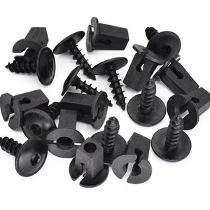 10x New Black Liner Splash Shield Guard Screws Designed for Golf and For Passat - Picture 1 of 8
