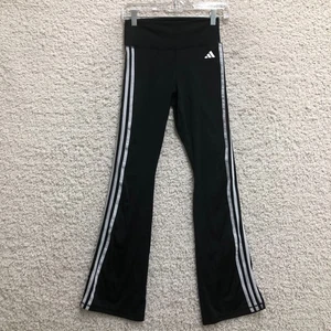 Adidas Leggings Small Erwachsene schwarz Aeroready enge Passform ausgestellt Pull On Damen S - Bild 1 von 10