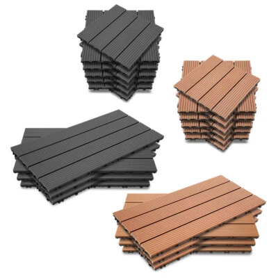 WPC Terrassenfliesen Massiv Klickfliese floordirekt bodenplatte Holzfliesen - Bild 1 von 4