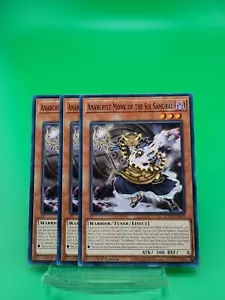 Monje Anarquista de los Seis Samuráis x3 - ROTA - Casi Nuevo - Yu-Gi-Oh! - Imagen 1 de 2